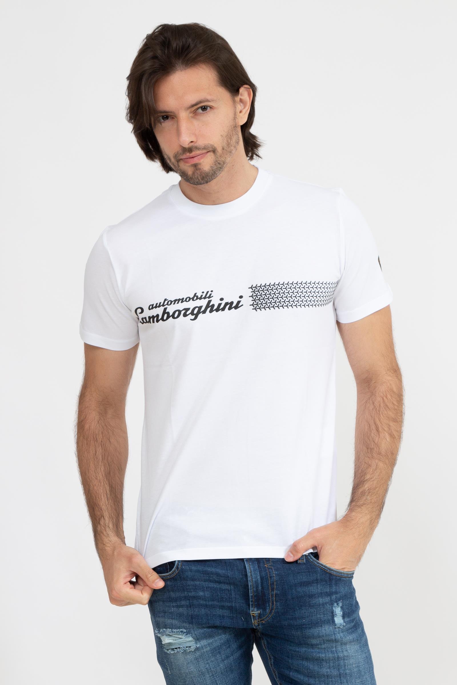 Lamborghini Erkek Bisiklet Yaka T-Shirt