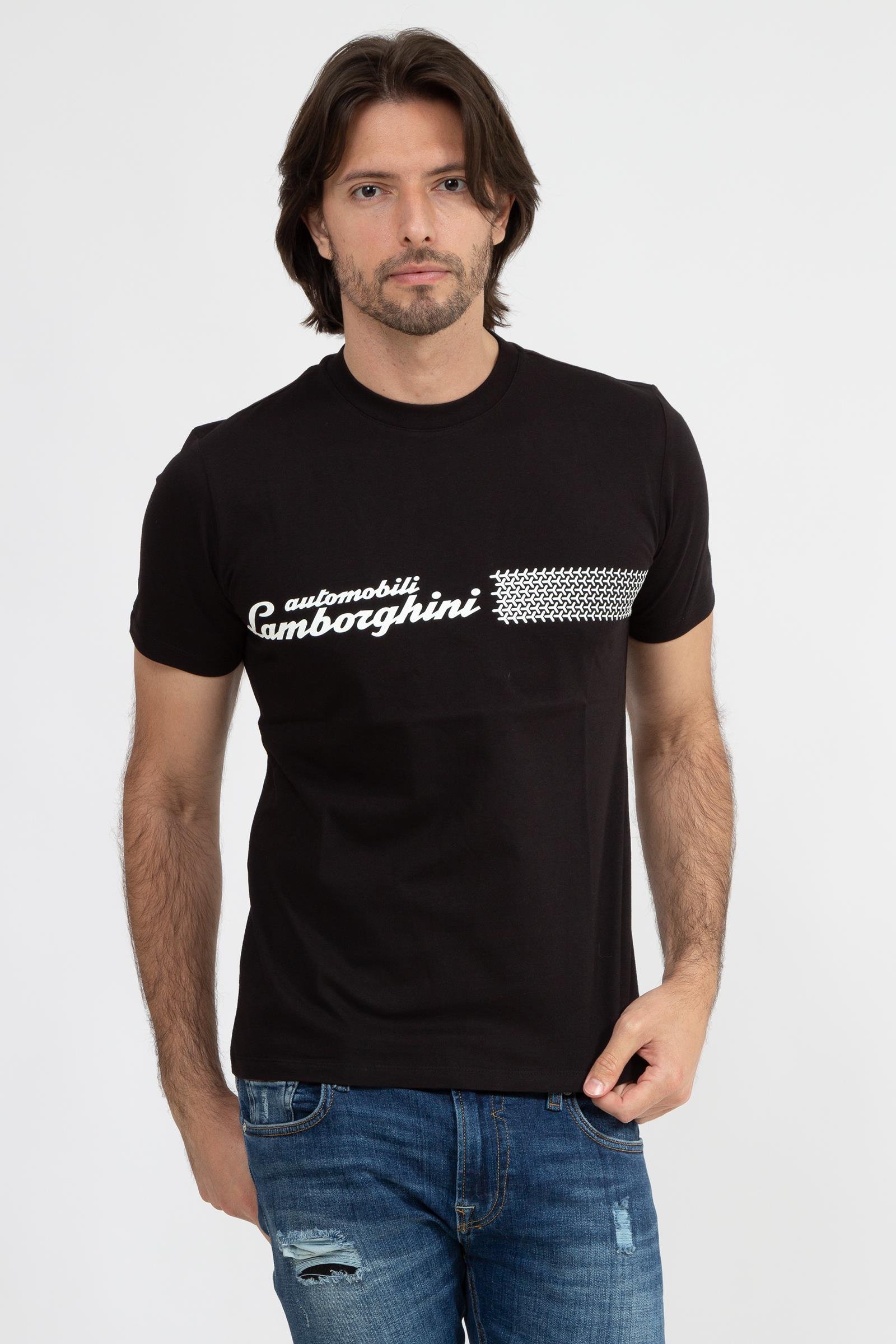 Lamborghini Erkek Bisiklet Yaka T-Shirt