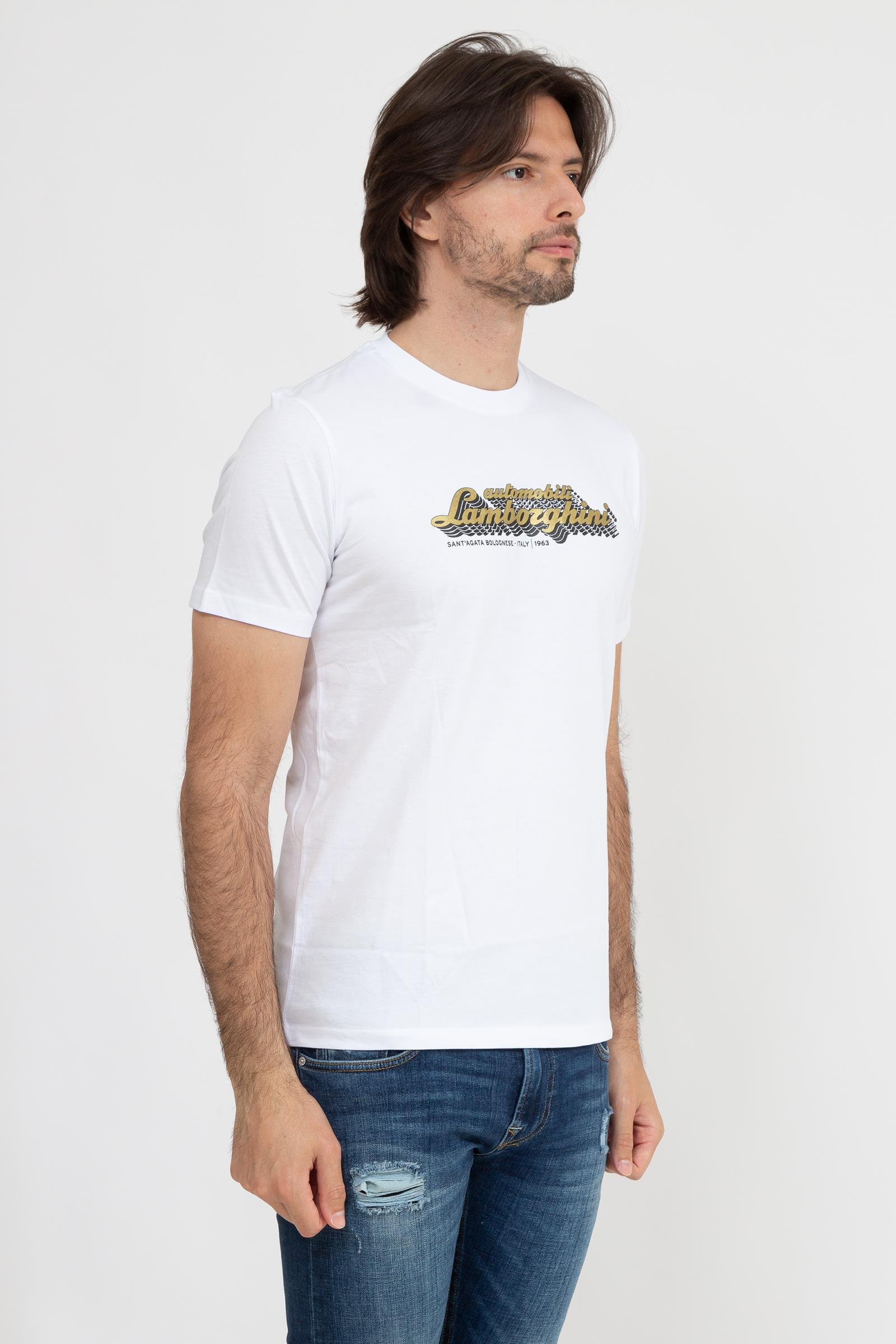 Lamborghini Erkek Bisiklet Yaka T-Shirt
