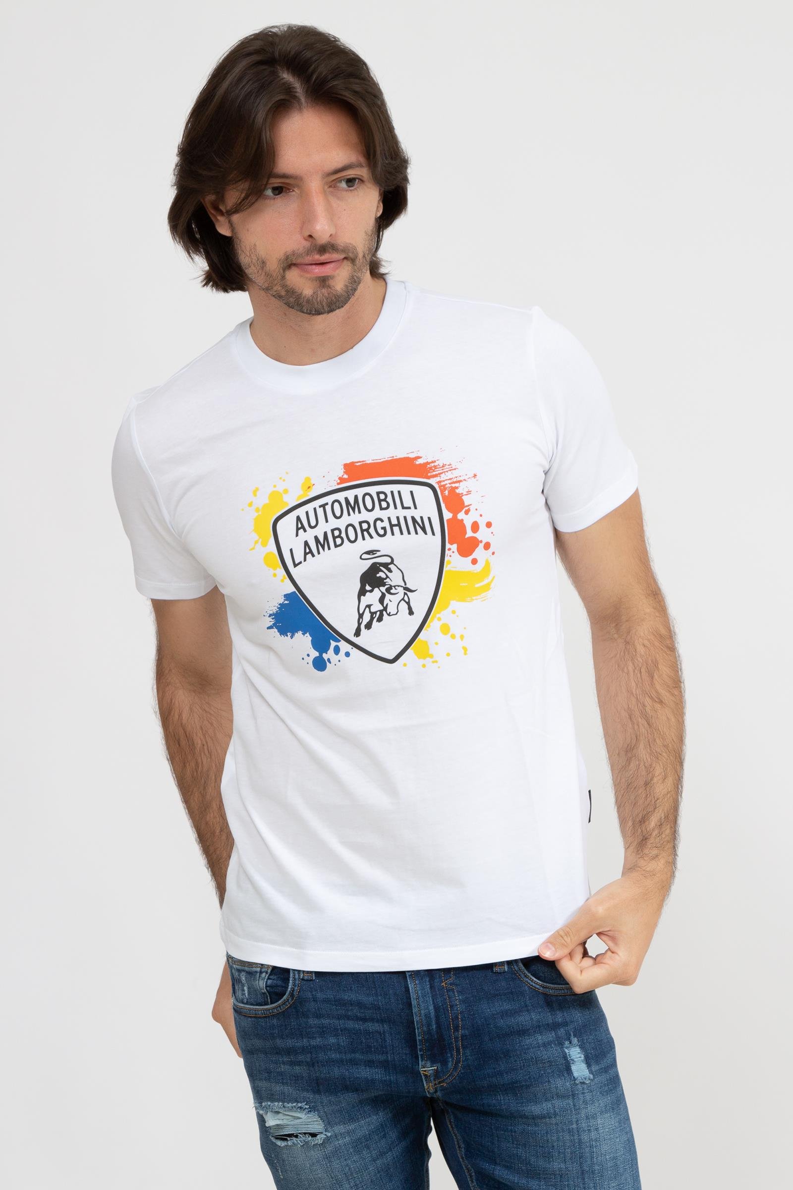 Lamborghini Erkek Bisiklet Yaka T-Shirt