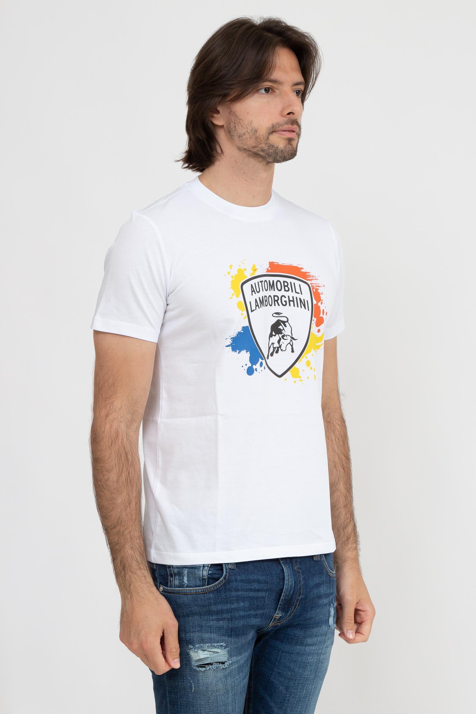 Lamborghini Erkek Bisiklet Yaka T-Shirt