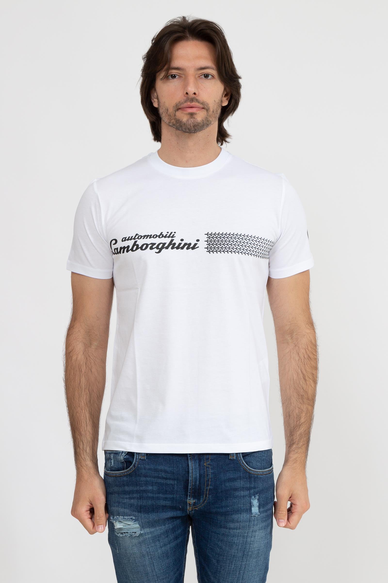 Lamborghini Erkek Bisiklet Yaka T-Shirt