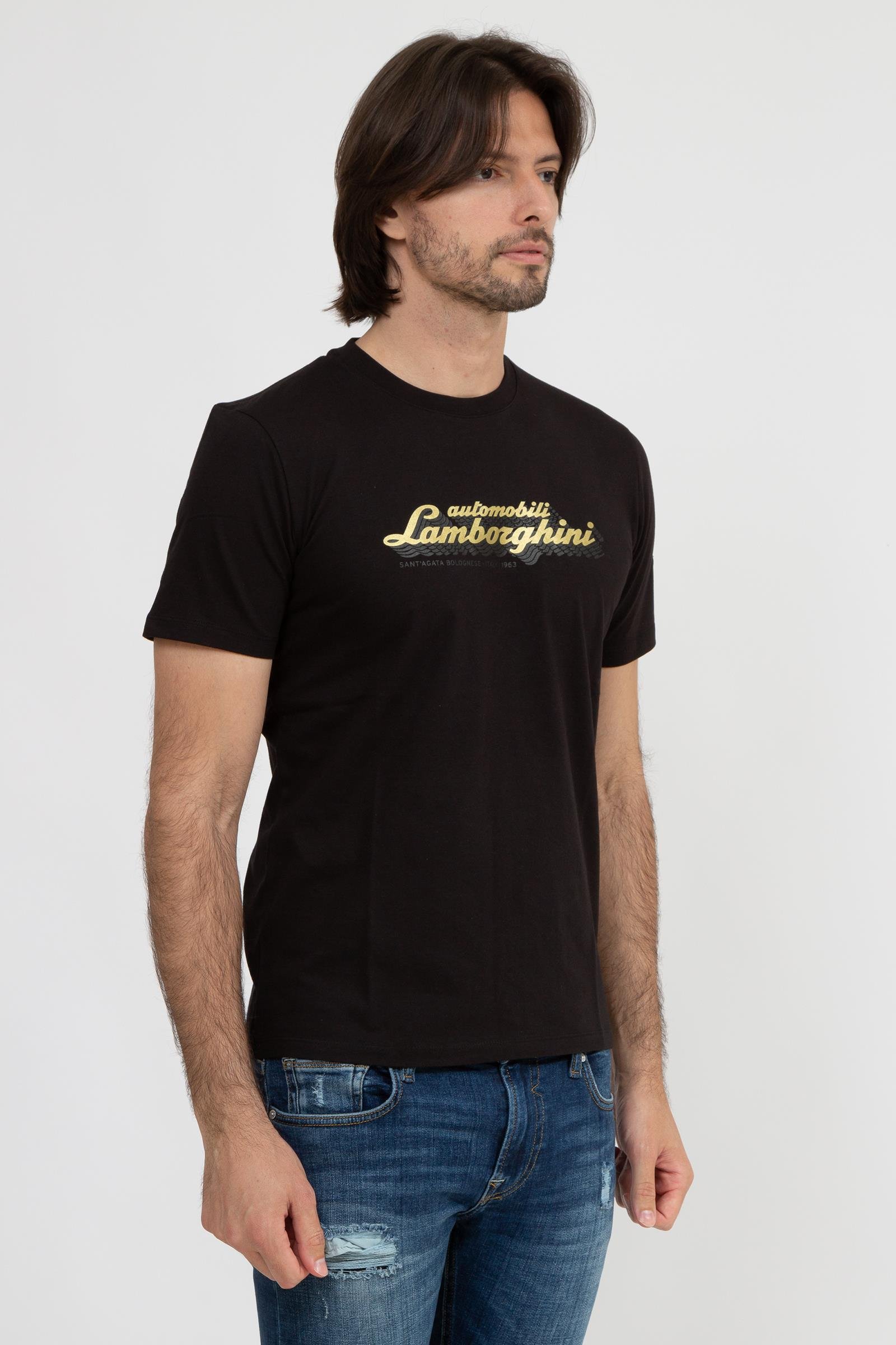 Lamborghini Erkek Bisiklet Yaka T-Shirt