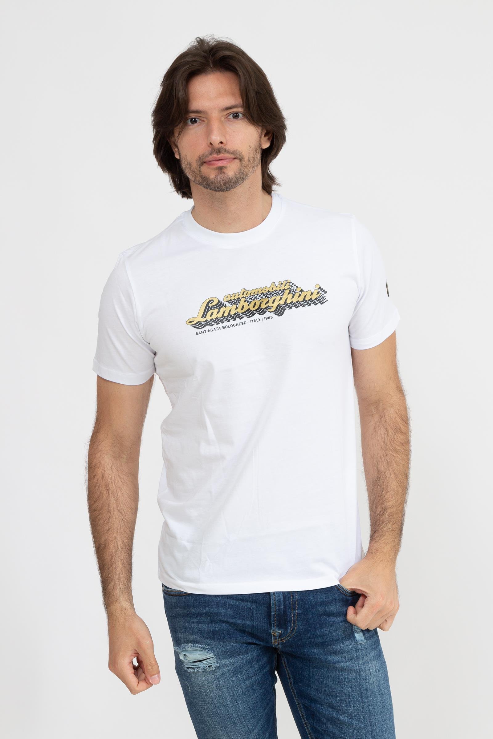 Lamborghini Erkek Bisiklet Yaka T-Shirt