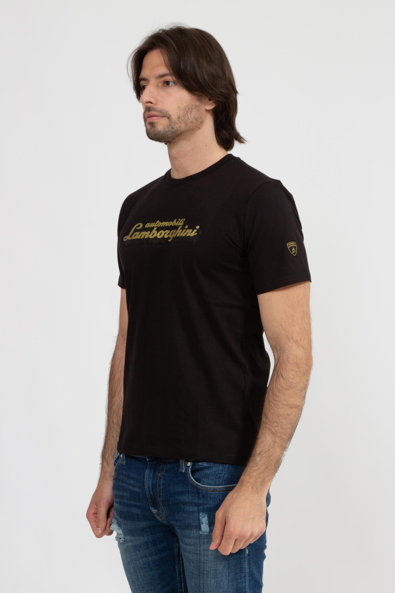 Lamborghini Erkek Bisiklet Yaka T-Shirt