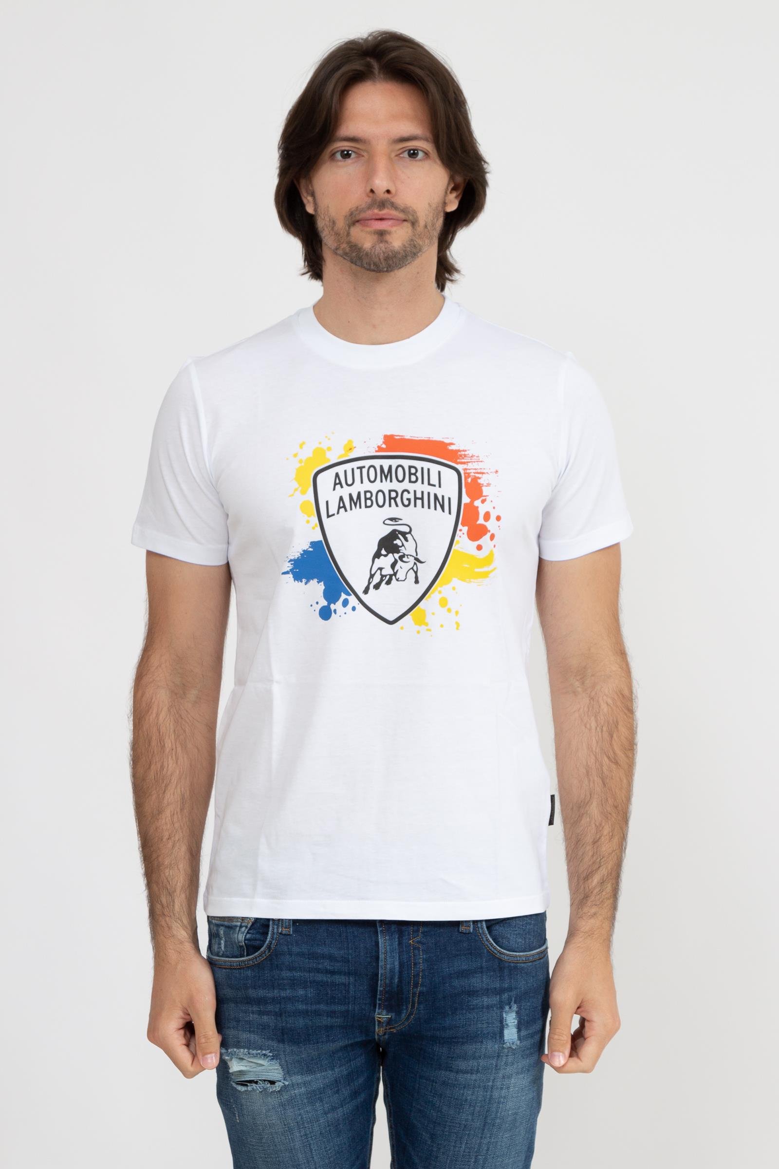 Lamborghini Erkek Bisiklet Yaka T-Shirt
