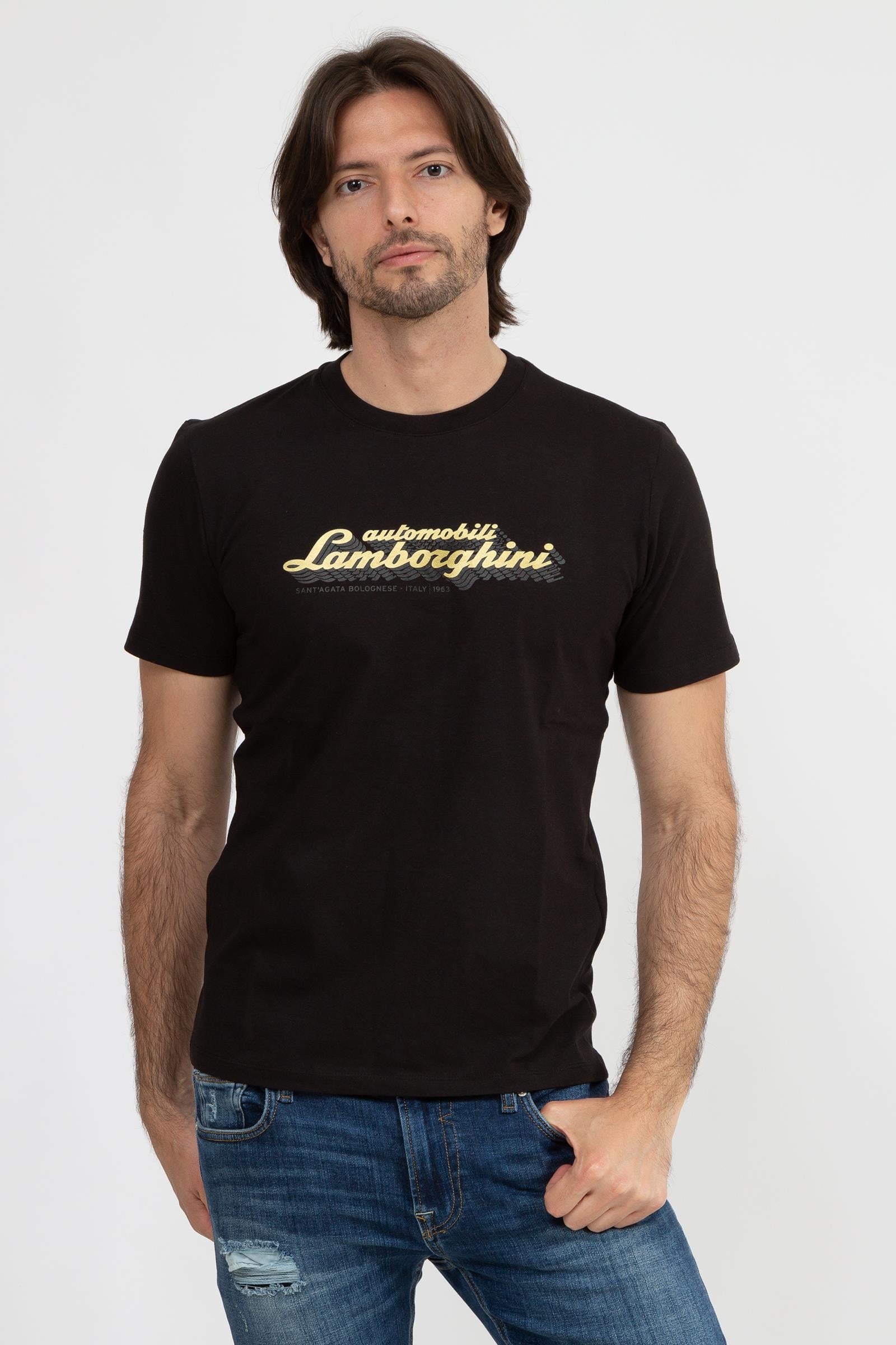 Lamborghini Erkek Bisiklet Yaka T-Shirt