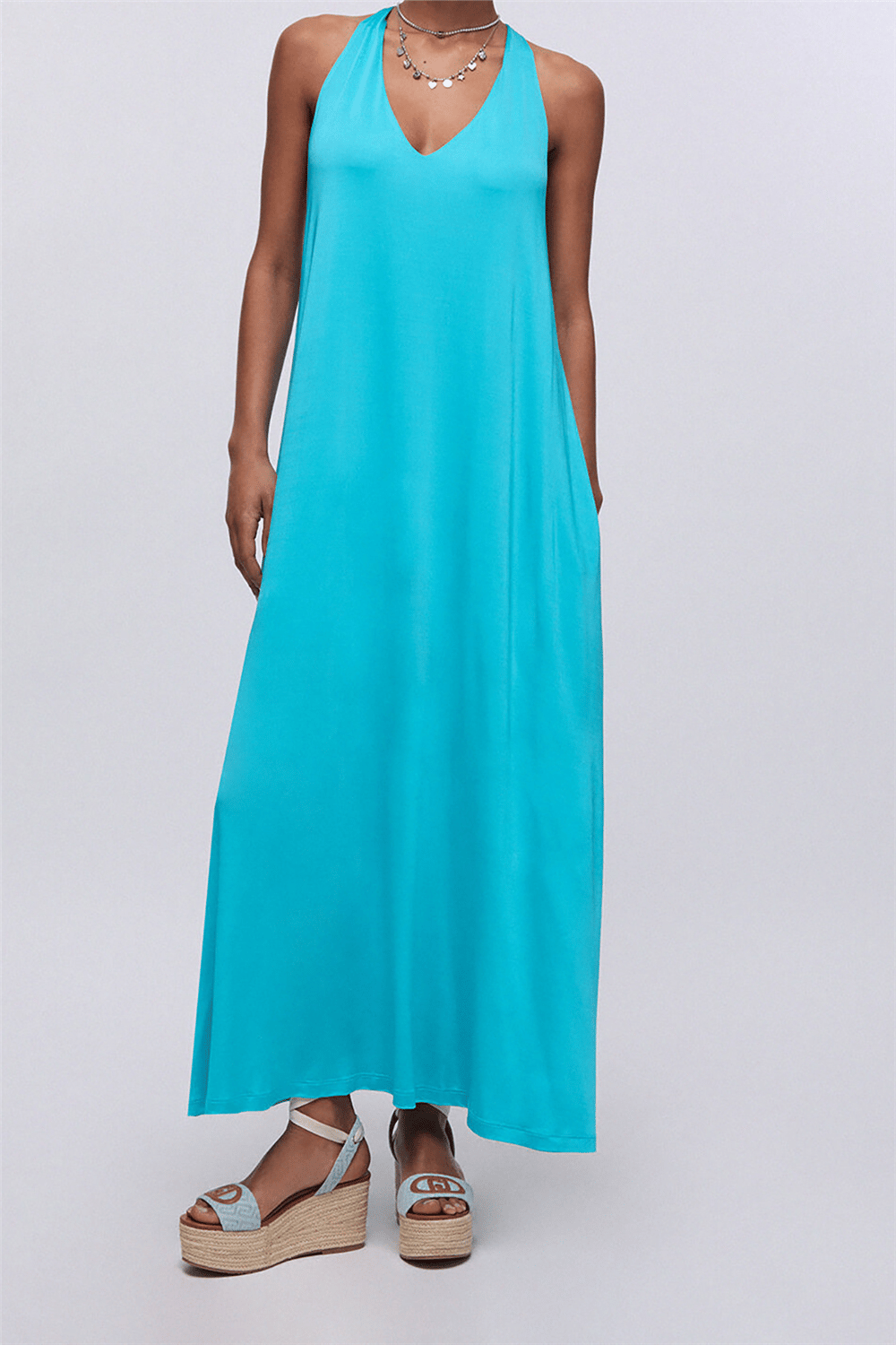 Liu Jo Abito Jersey T.Unita Kadın Plaj Elbisesi Çok Renkli