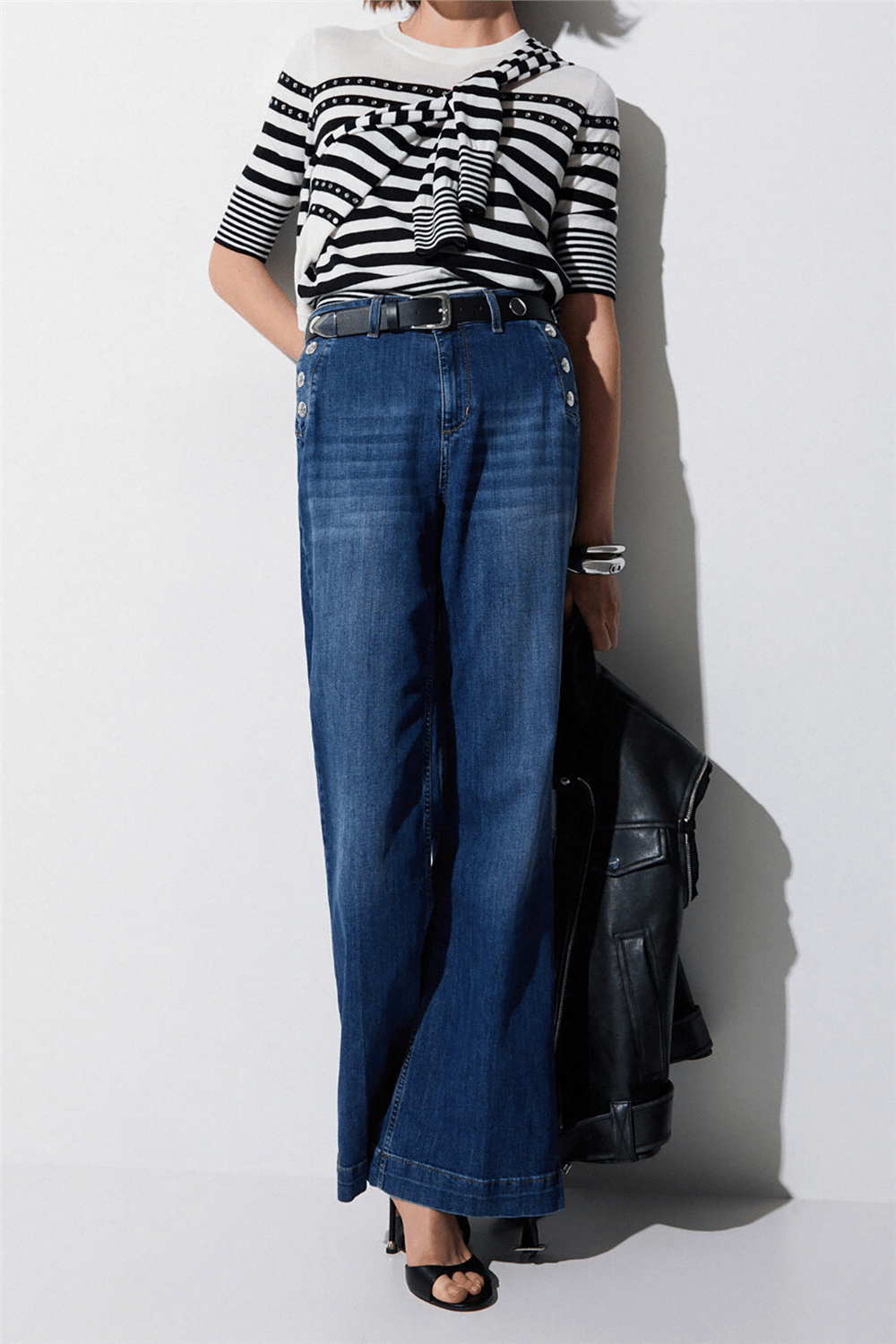 Liu Jo B.Up Flare Button H.W. Kadın Jean Pantolon Mavi