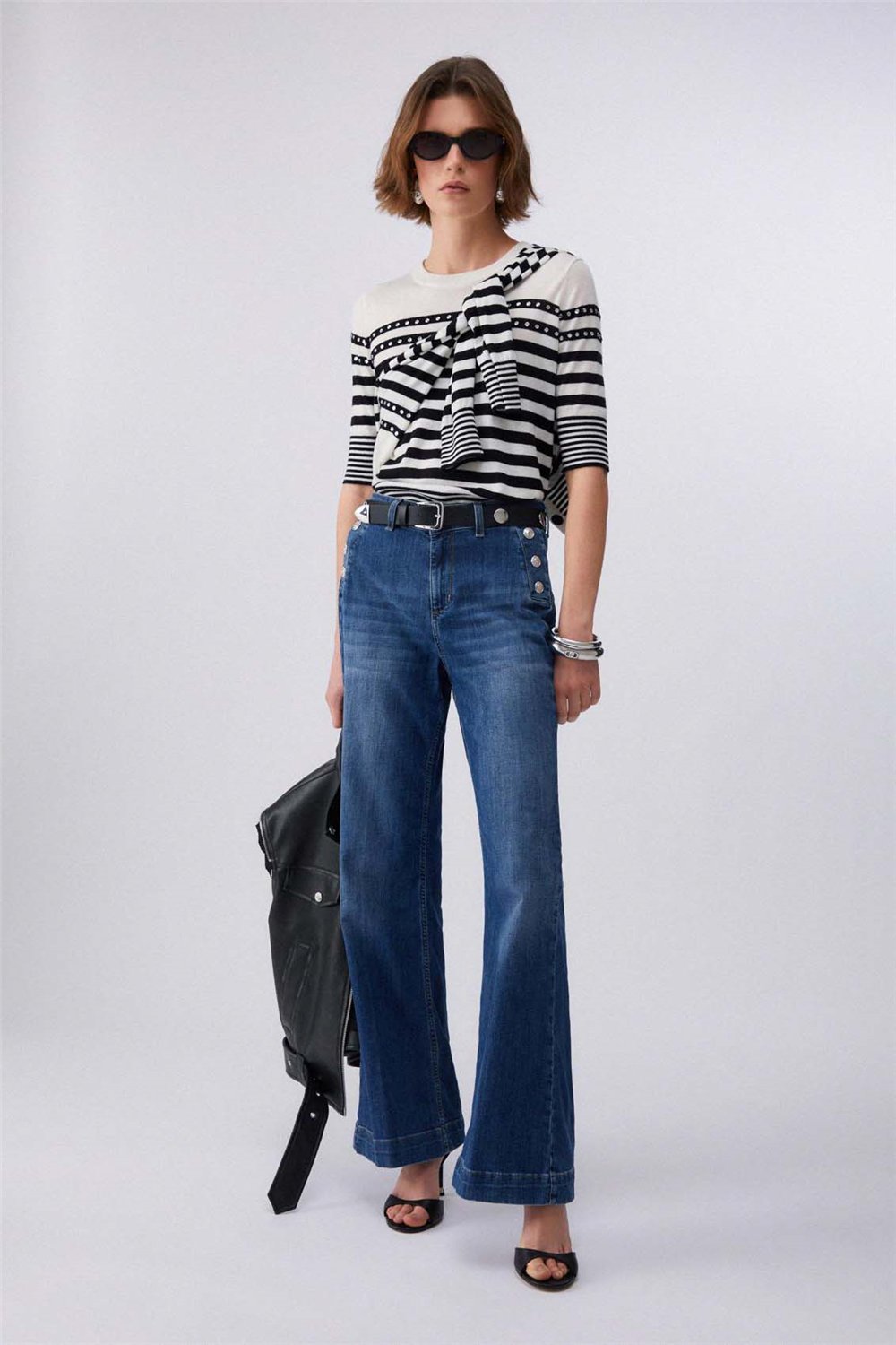 Liu Jo B.Up Flare Button H.W. Kadın Jean Pantolon