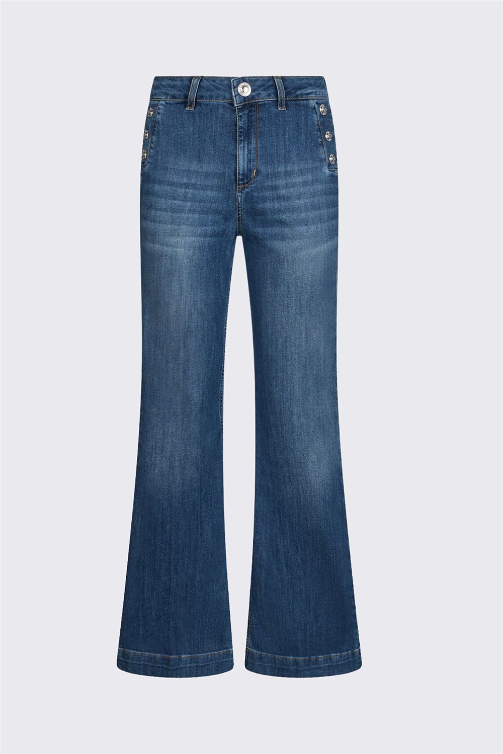 Liu Jo B.Up Flare Button H.W. Kadın Jean Pantolon Mavi