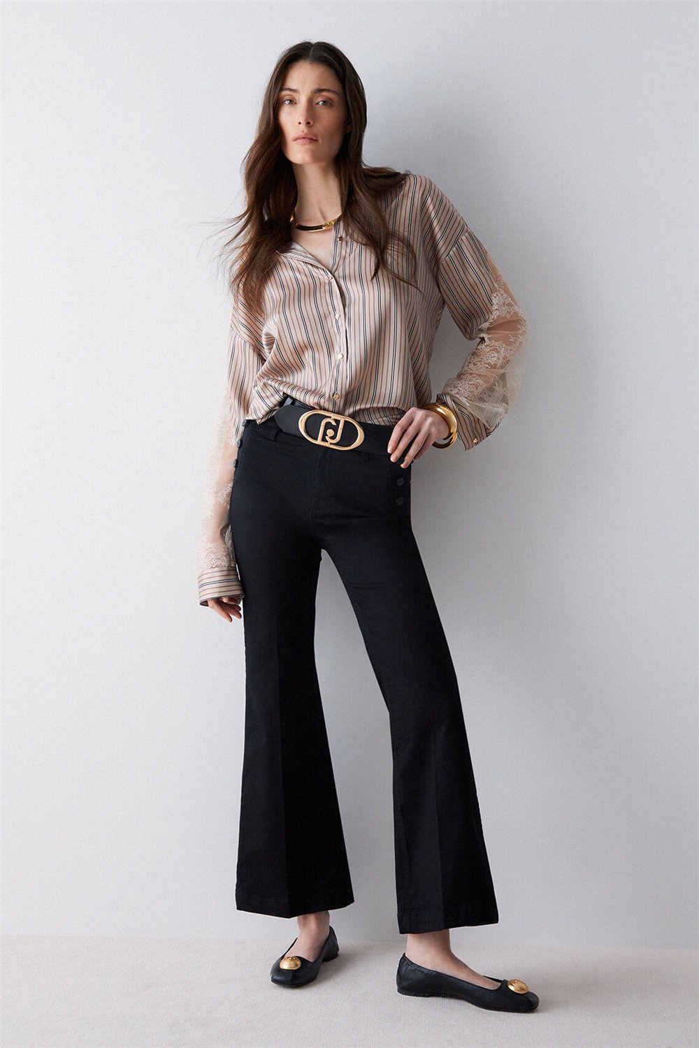 Liu Jo B.Up Flare Jewel H.W. Kadın Pantolon Siyah