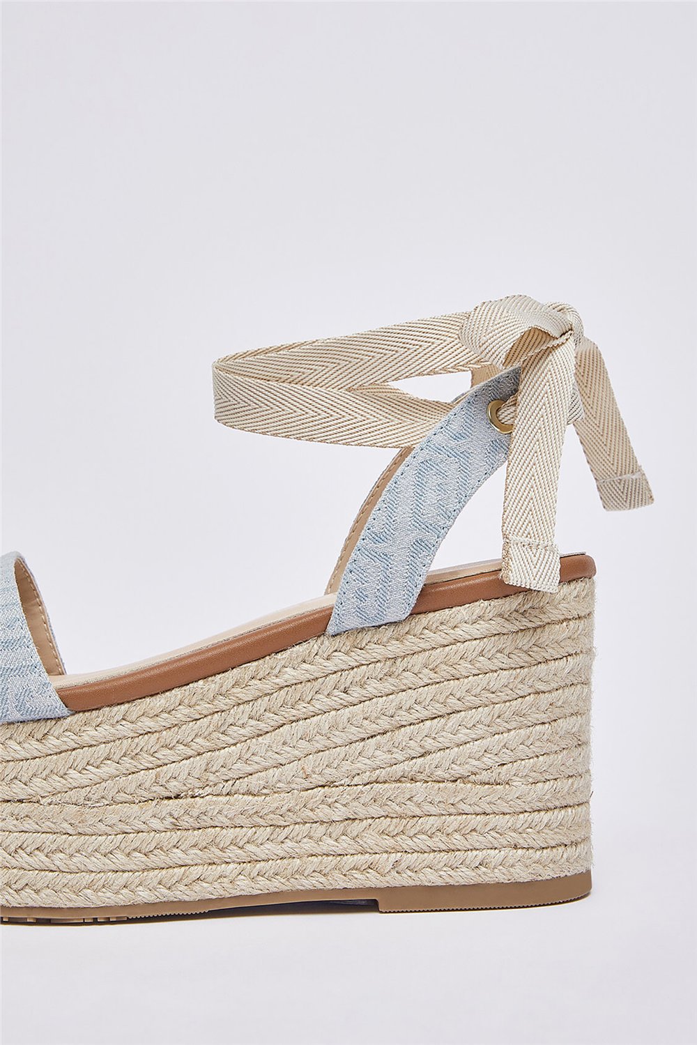 Liu Jo Bali 02 Monogram Kadın Sandalet Açık Mavi