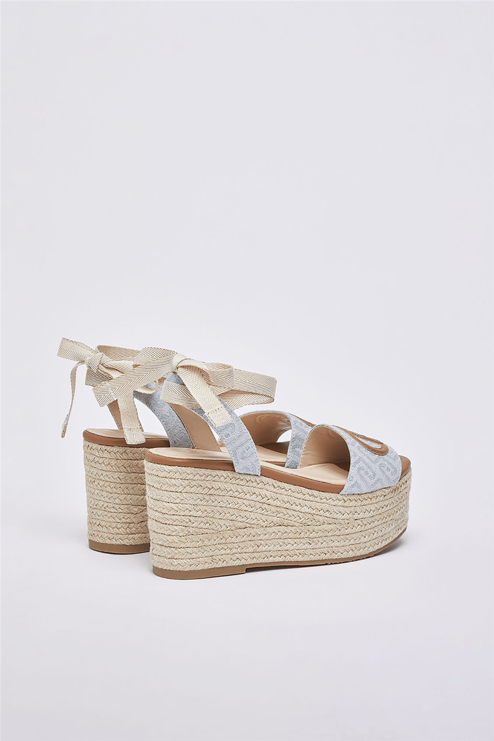 Liu Jo Bali 02 Monogram Kadın Sandalet Açık Mavi