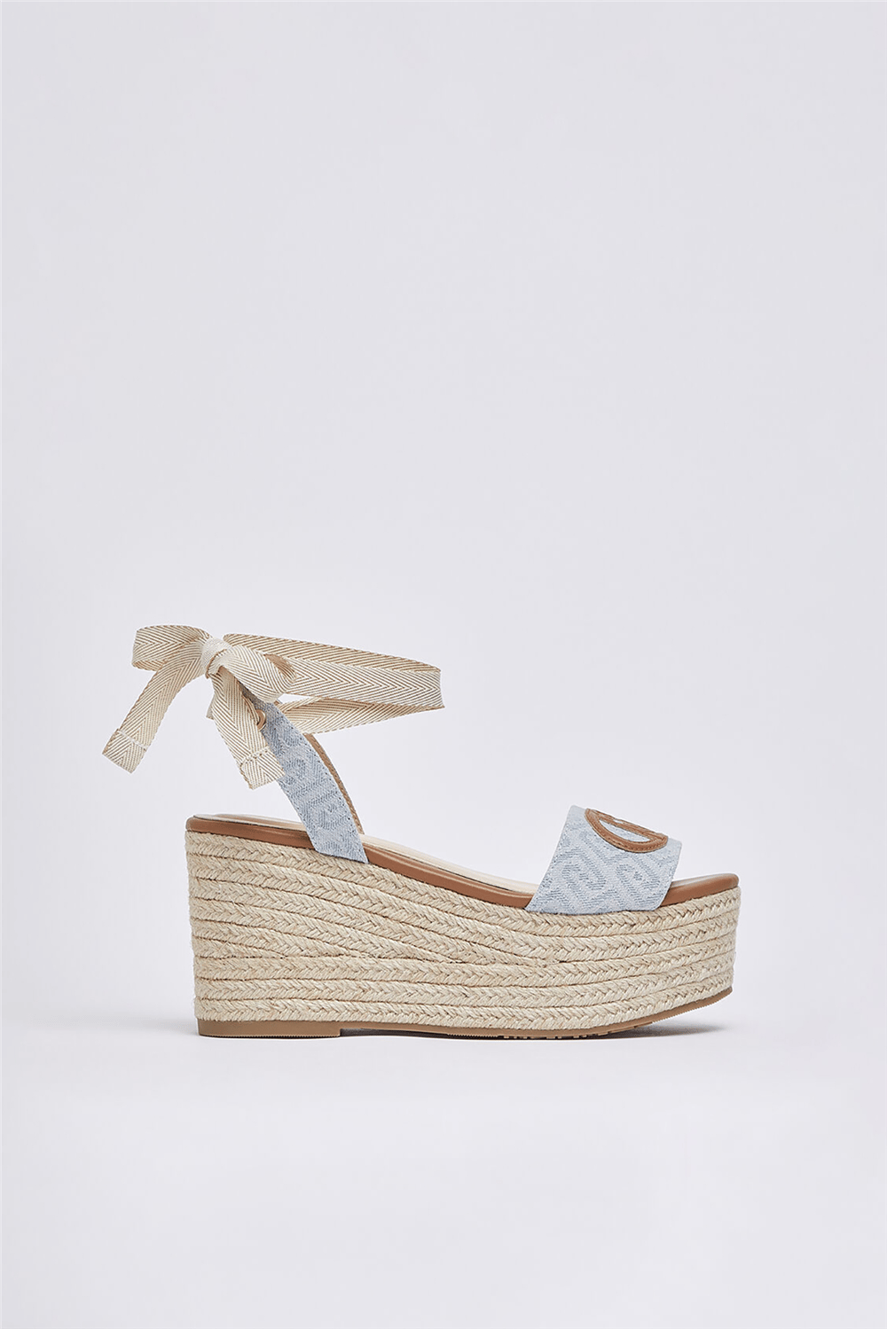 Liu Jo Bali 02 Monogram Kadın Sandalet Açık Mavi