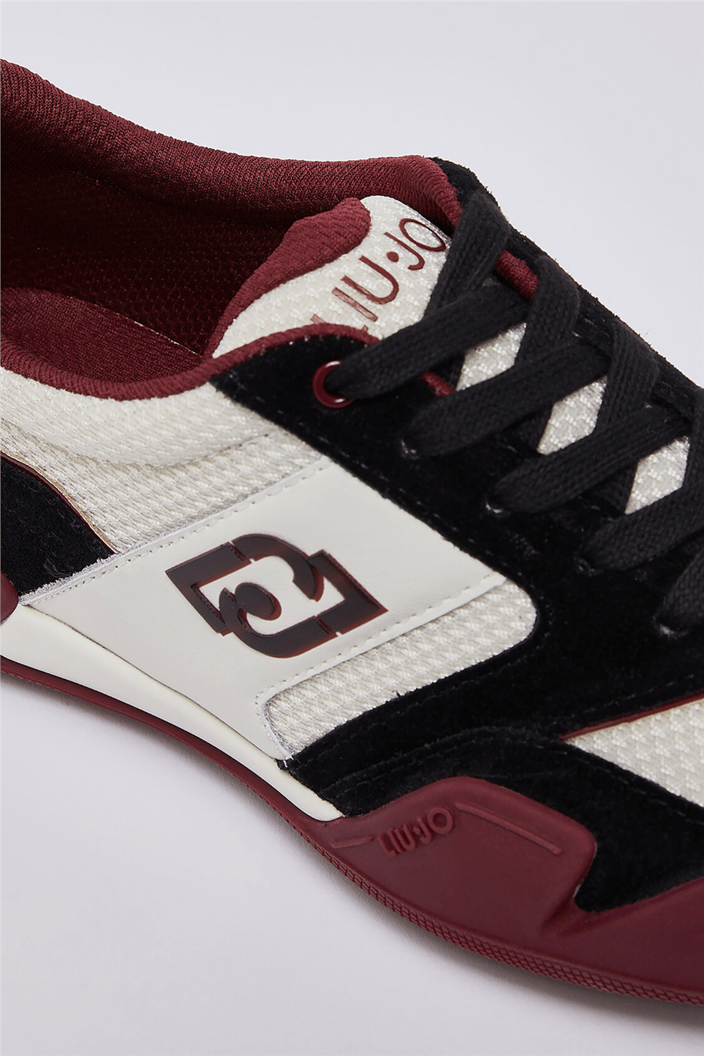 Liu Jo Blossom 02 - Sneaker Cow Suede/Mesh/Calf Milk/Black Kadın Sneaker