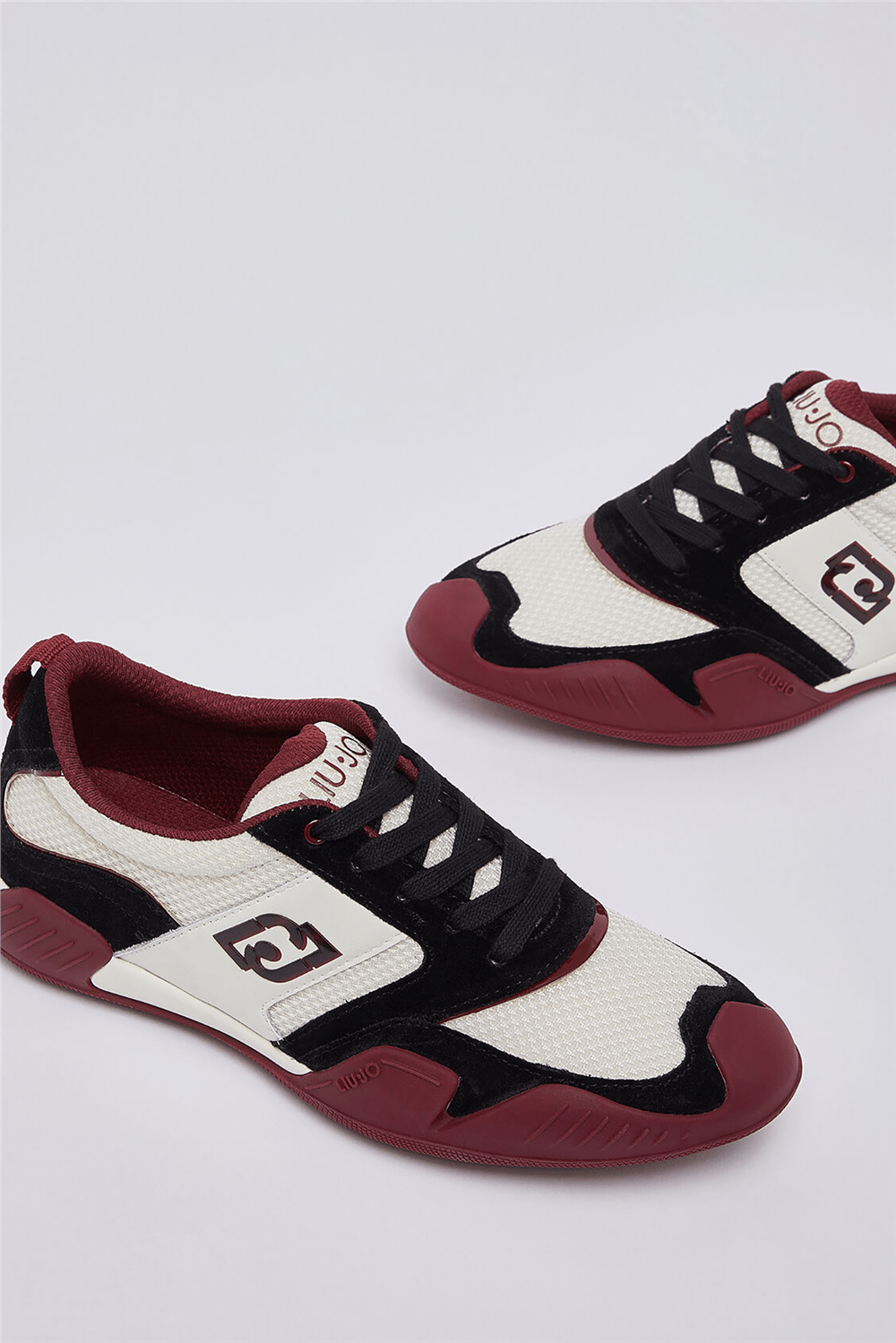 Liu Jo Blossom 02 - Sneaker Cow Suede/Mesh/Calf Milk/Black Kadın Sneaker