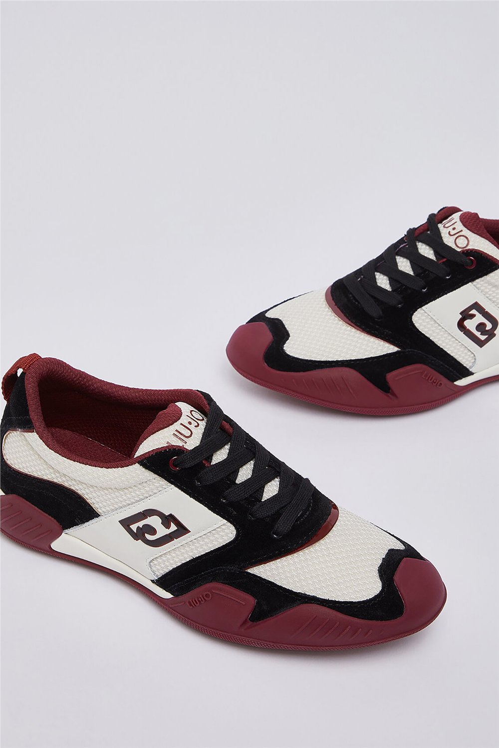 Liu Jo Blossom 02 - Sneaker Cow Suede/Mesh/Calf Milk/Black Kadın Sneaker