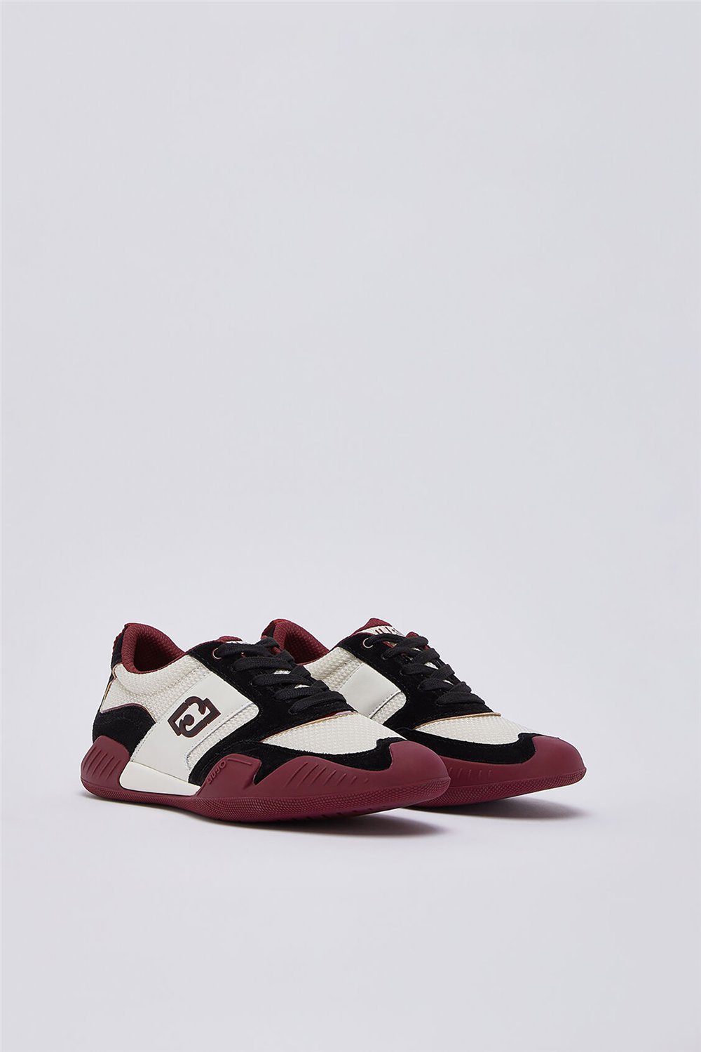 Liu Jo Blossom 02 - Sneaker Cow Suede/Mesh/Calf Milk/Black Kadın Sneaker