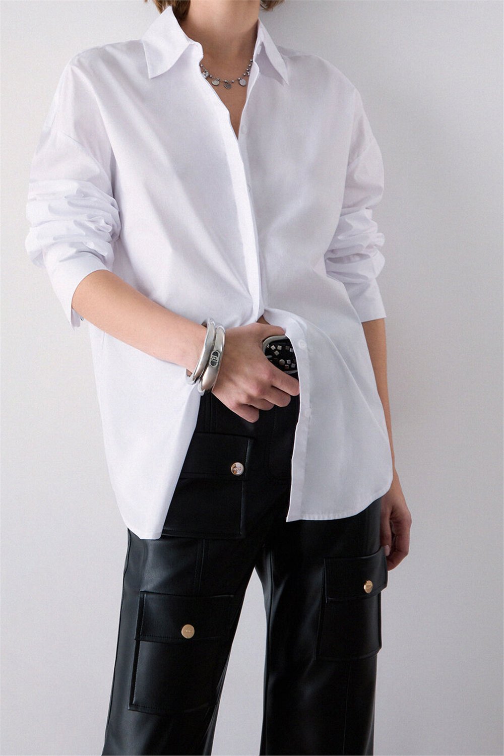 Liu Jo Camicia Ts M/L Kadın Gömlek Beyaz