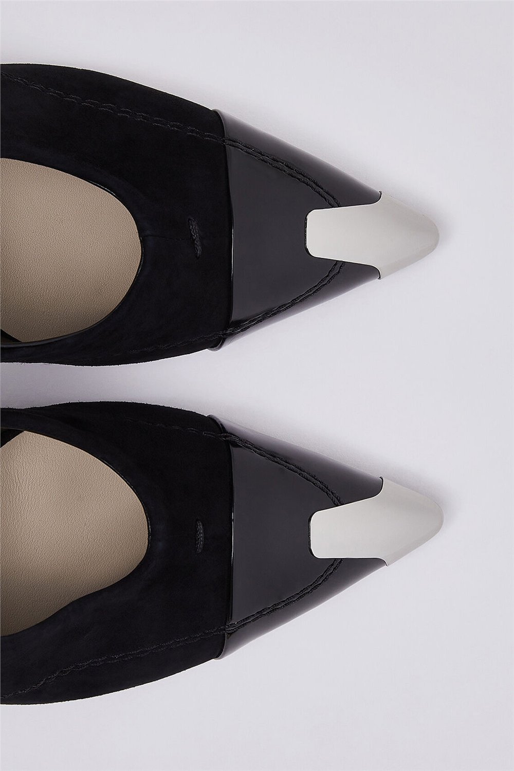 Liu Jo Demi 16 - Decollete Kid Suede/Box Spread Black Kadın Topuklu Ayakkabı Siyah