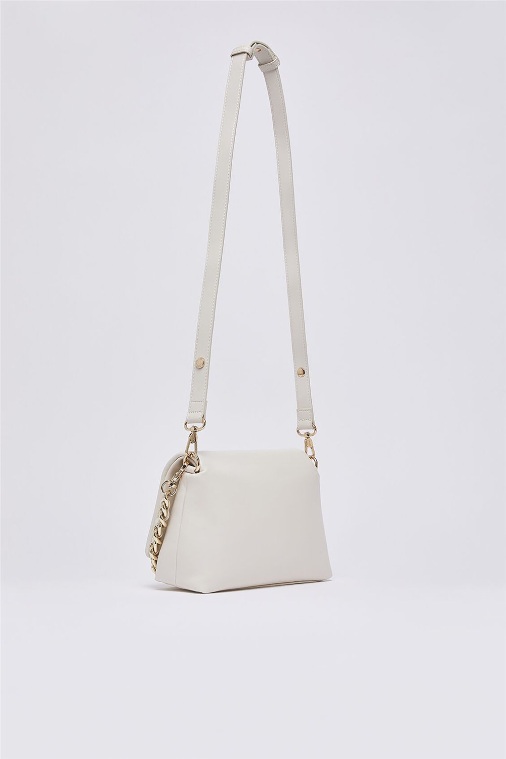 Liu Jo Ecs M Crossbody Kadın Mini Omuz Çantası Krem