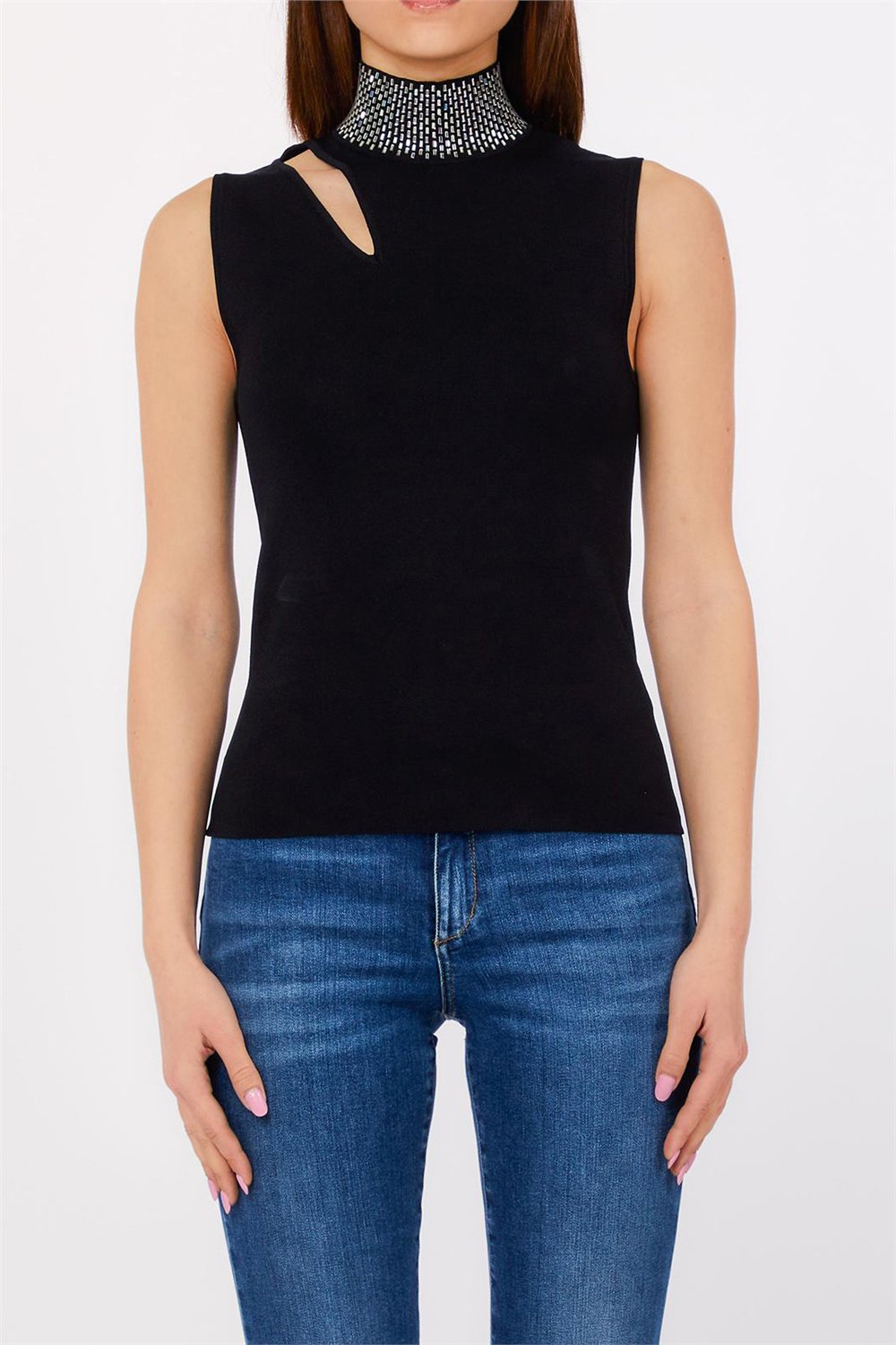Liu Jo Ecs Maglia Chiusa S/M Kadın Triko
