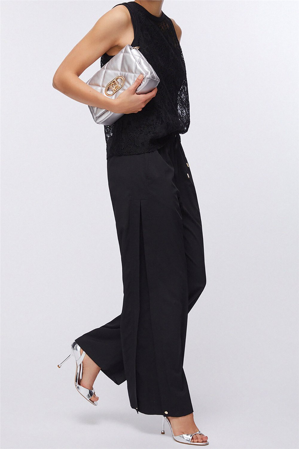 Liu Jo Ecs Pant.Ts Tpotf Lungo Kadın Pantolon Siyah