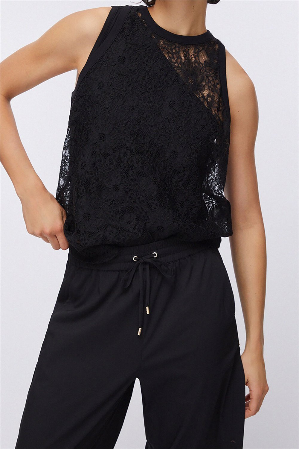 Liu Jo Ecs Pant.Ts Tpotf Lungo Kadın Pantolon Siyah