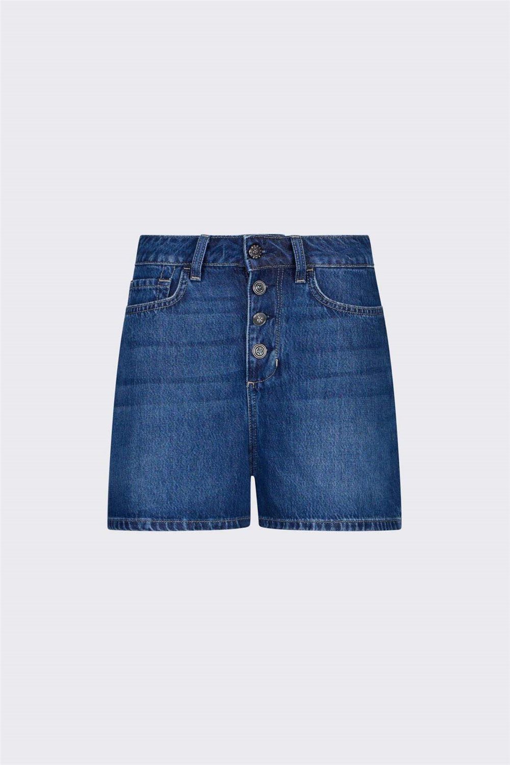 Liu Jo Ecs Short Bottoni Kadın Jean Pantolon