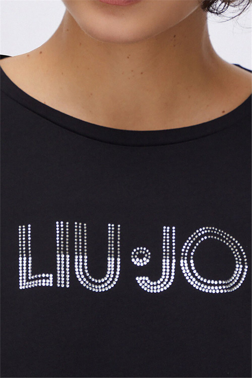 Liu Jo Ecs T-Shirt Moda M/C Kadın Bisiklet Yaka T-Shirt Çok Renkli