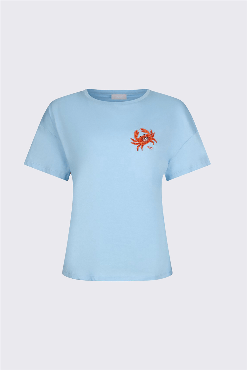 Liu Jo Ecs T-Shirt Moda M/C Kadın Bisiklet Yaka T-Shirt Çok Renkli