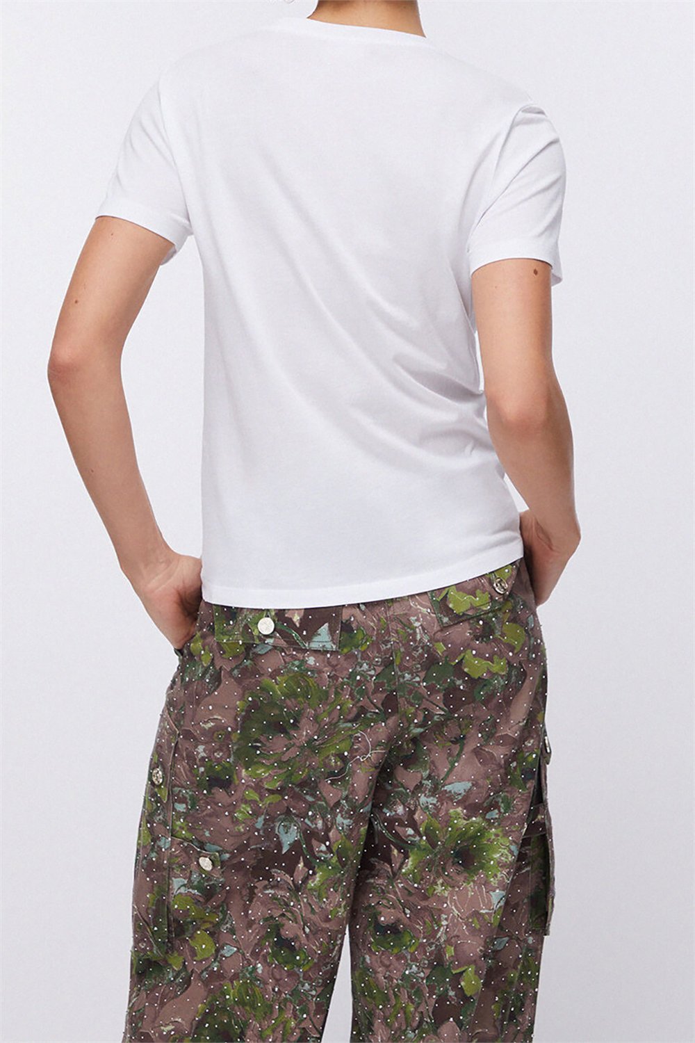 Liu Jo Ecs T-Shirt Moda M/C Kadın Bisiklet Yaka T-Shirt Çok Renkli