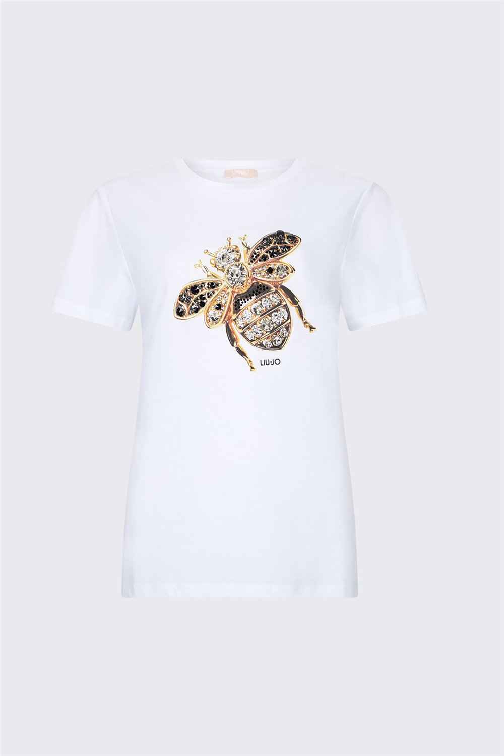 Liu Jo Ecs T-Shirt Moda M/C Kadın Bisiklet Yaka T-Shirt Çok Renkli