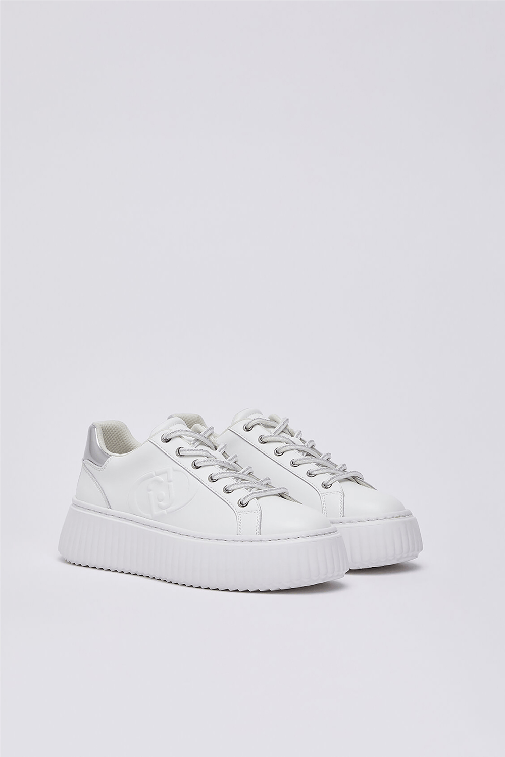 Liu Jo Elodie 01 - Sneaker Calf Black Kadın Sneaker Beyaz