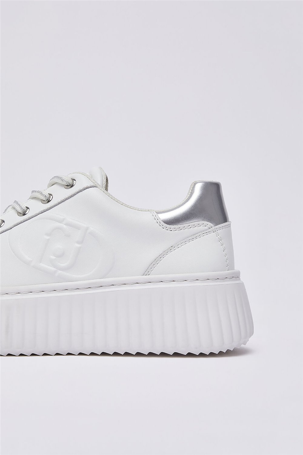 Liu Jo Elodie 01 - Sneaker Calf Black Kadın Sneaker Beyaz