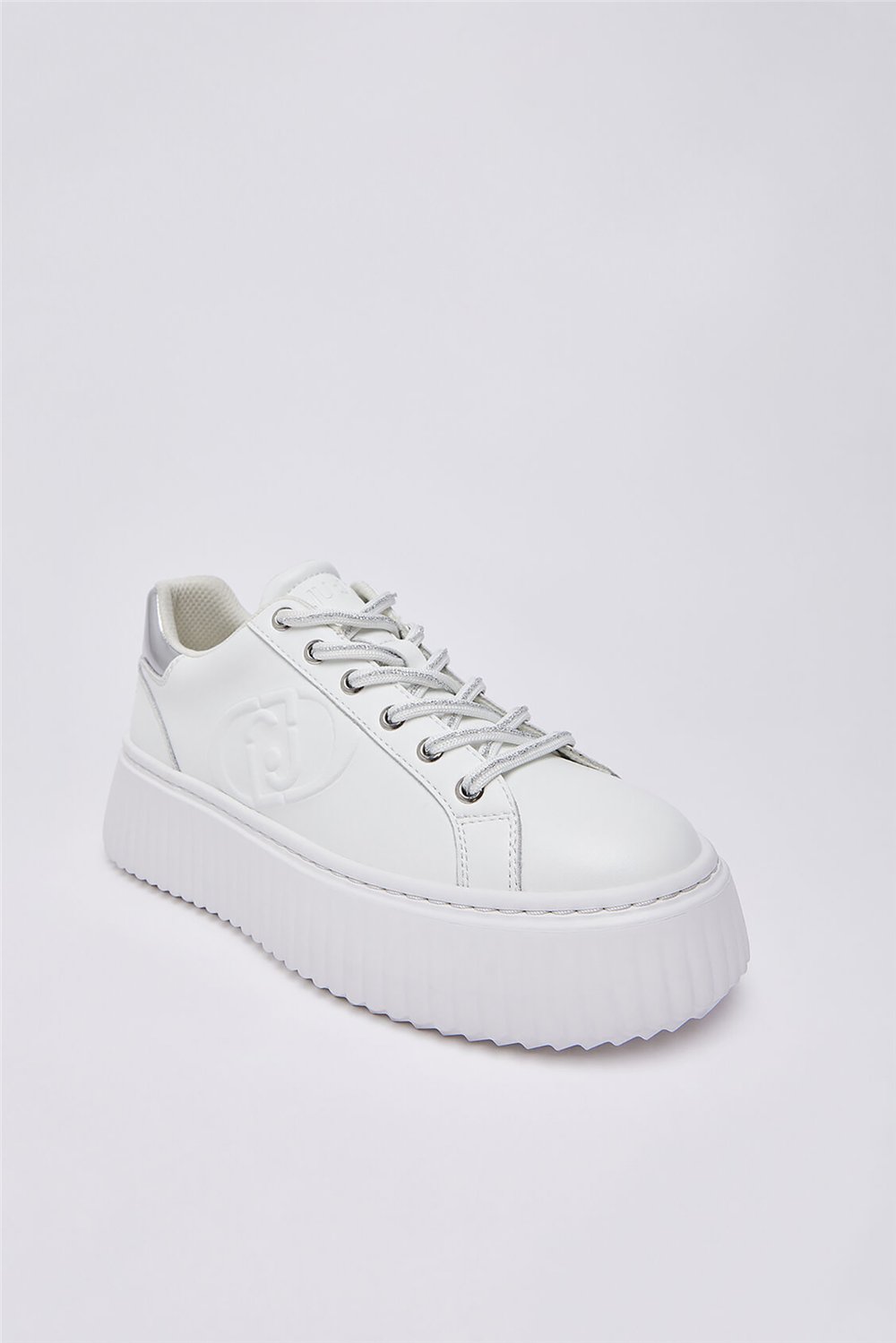 Liu Jo Elodie 01 - Sneaker Calf Black Kadın Sneaker Beyaz