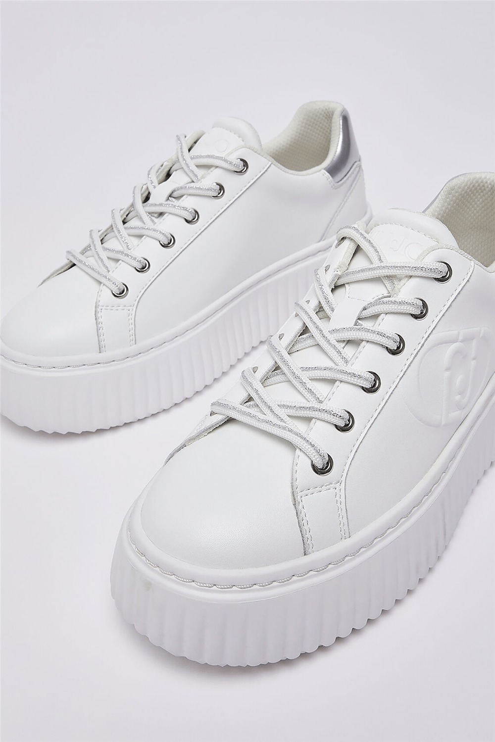 Liu Jo Elodie 01 - Sneaker Calf Black Kadın Sneaker Beyaz