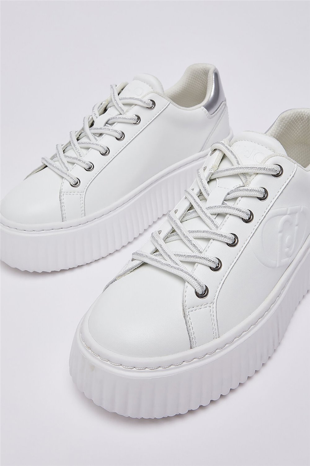 Liu Jo Elodie 01 - Sneaker Calf Black Kadın Sneaker Beyaz