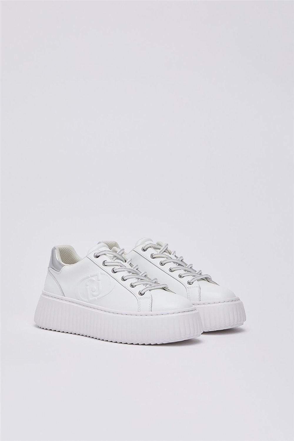 Liu Jo Elodie 01 - Sneaker Calf Black Kadın Sneaker Beyaz