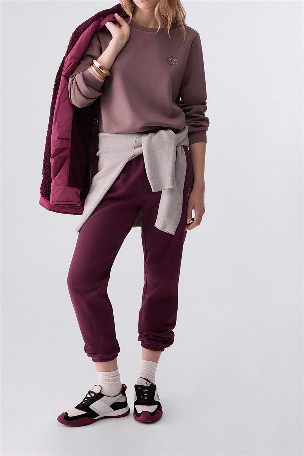 Liu Jo Felpa Chiusa Kadın Bisiklet Yaka Sweatshirt