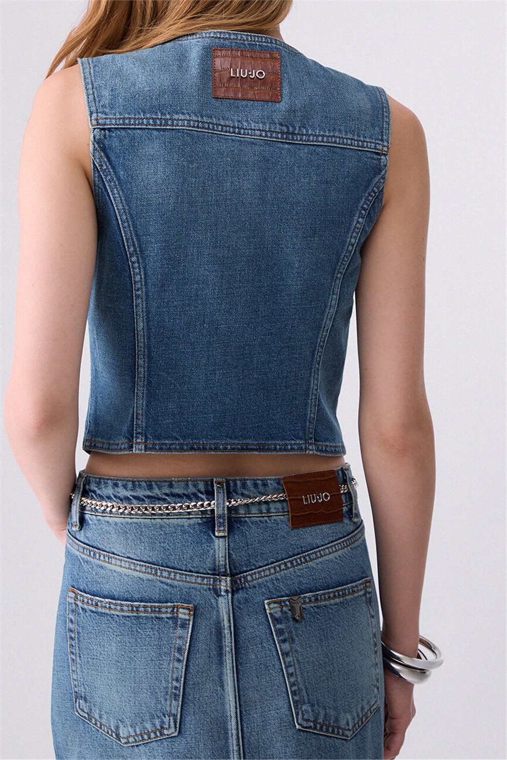 Liu Jo Gilet Denim Kadın Yelek