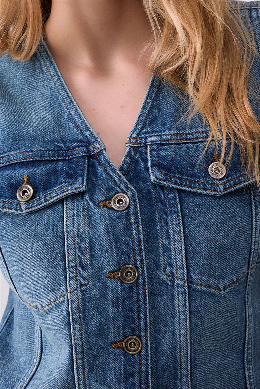 Liu Jo Gilet Denim Kadın Yelek