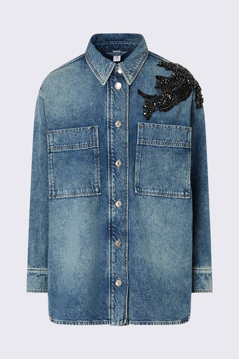 Liu Jo Giubbotto Denim Supe Kadın Kot Mont