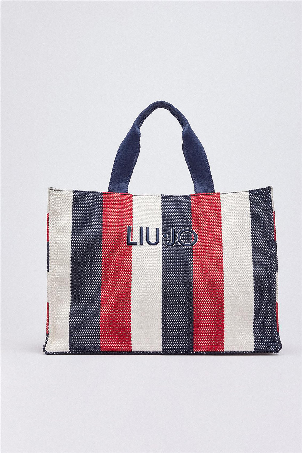 Liu Jo L Tote Striped Canvas Kadın Omuz Çantası