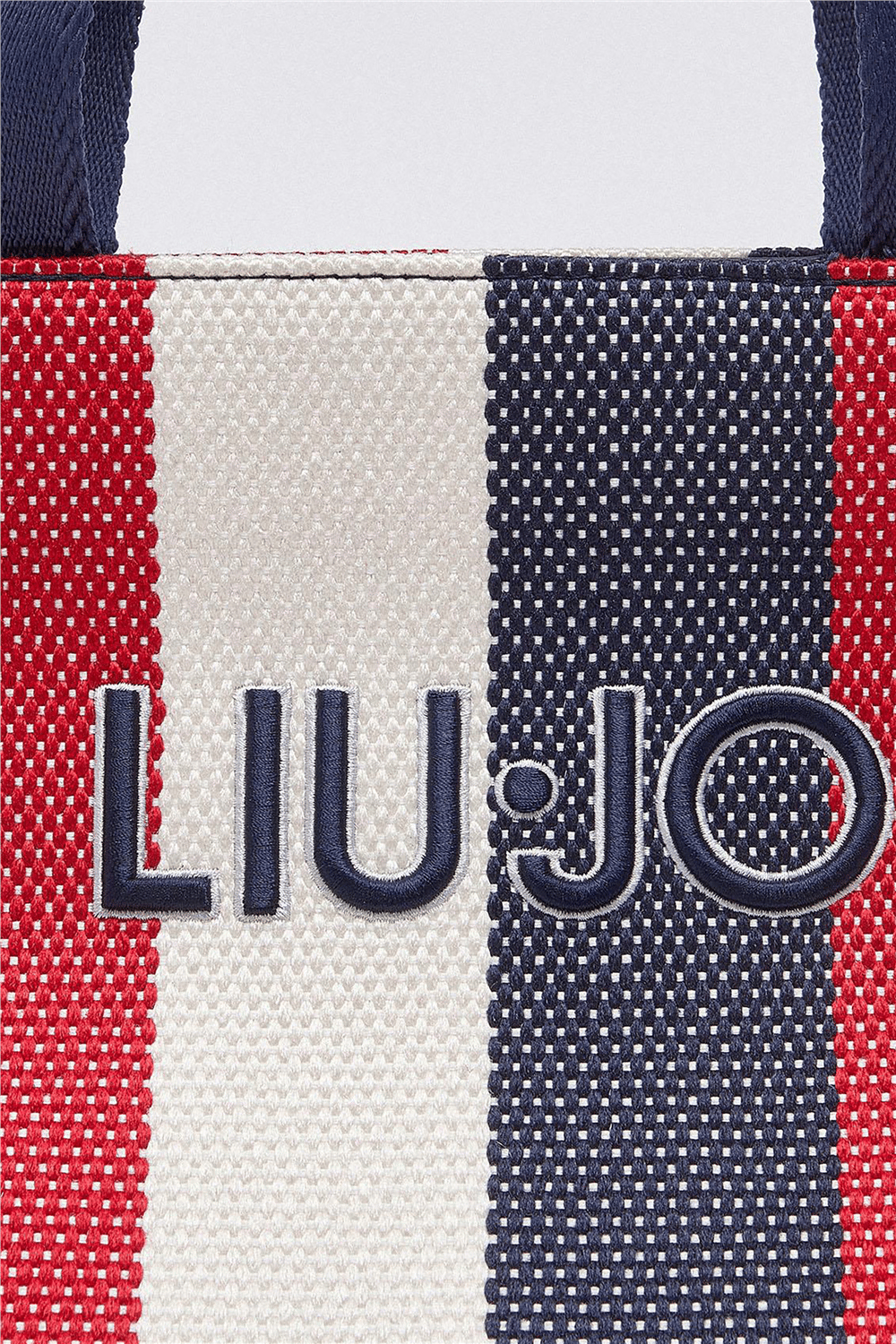 Liu Jo L Tote Striped Canvas Kadın Omuz Çantası