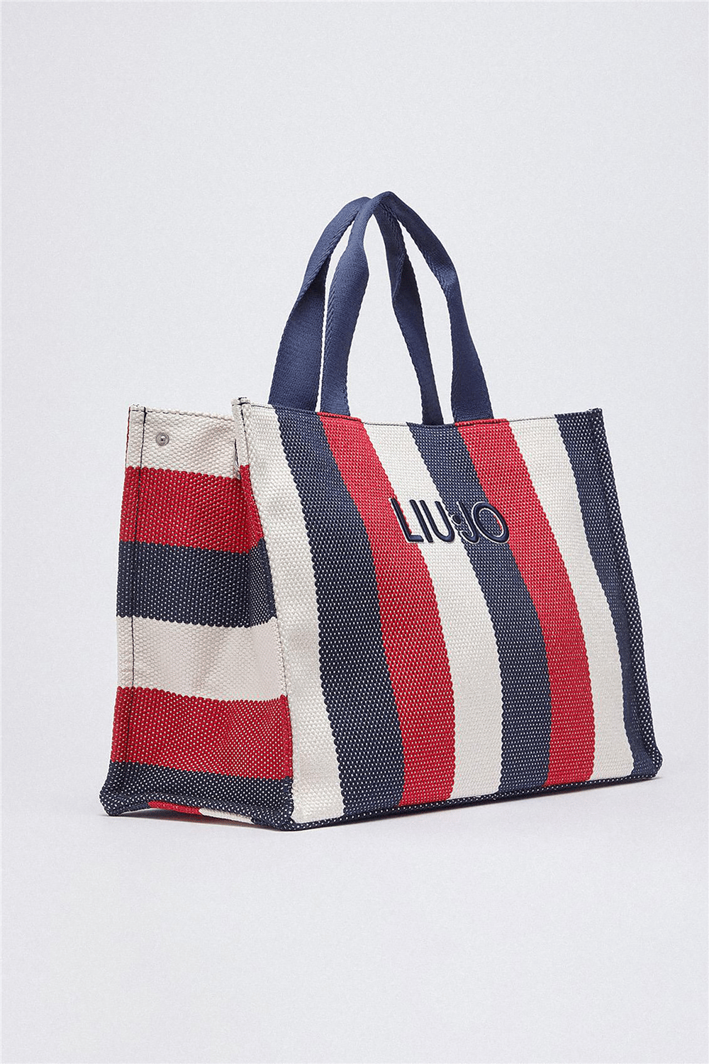 Liu Jo L Tote Striped Canvas Kadın Omuz Çantası
