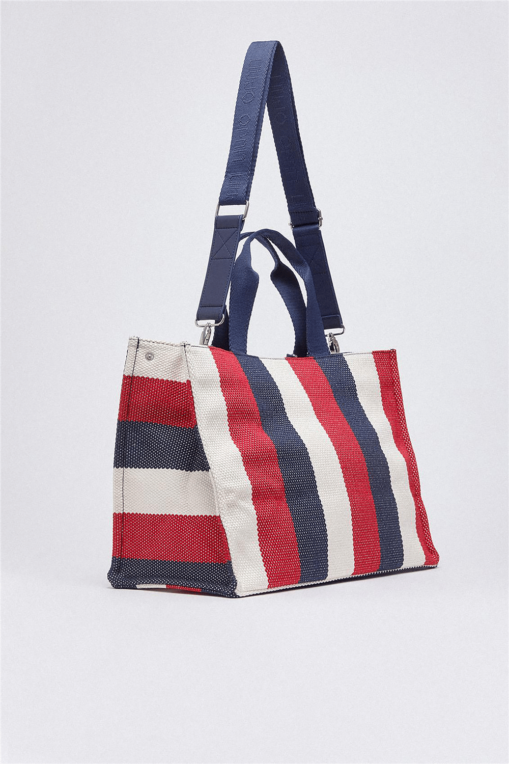 Liu Jo L Tote Striped Canvas Kadın Omuz Çantası