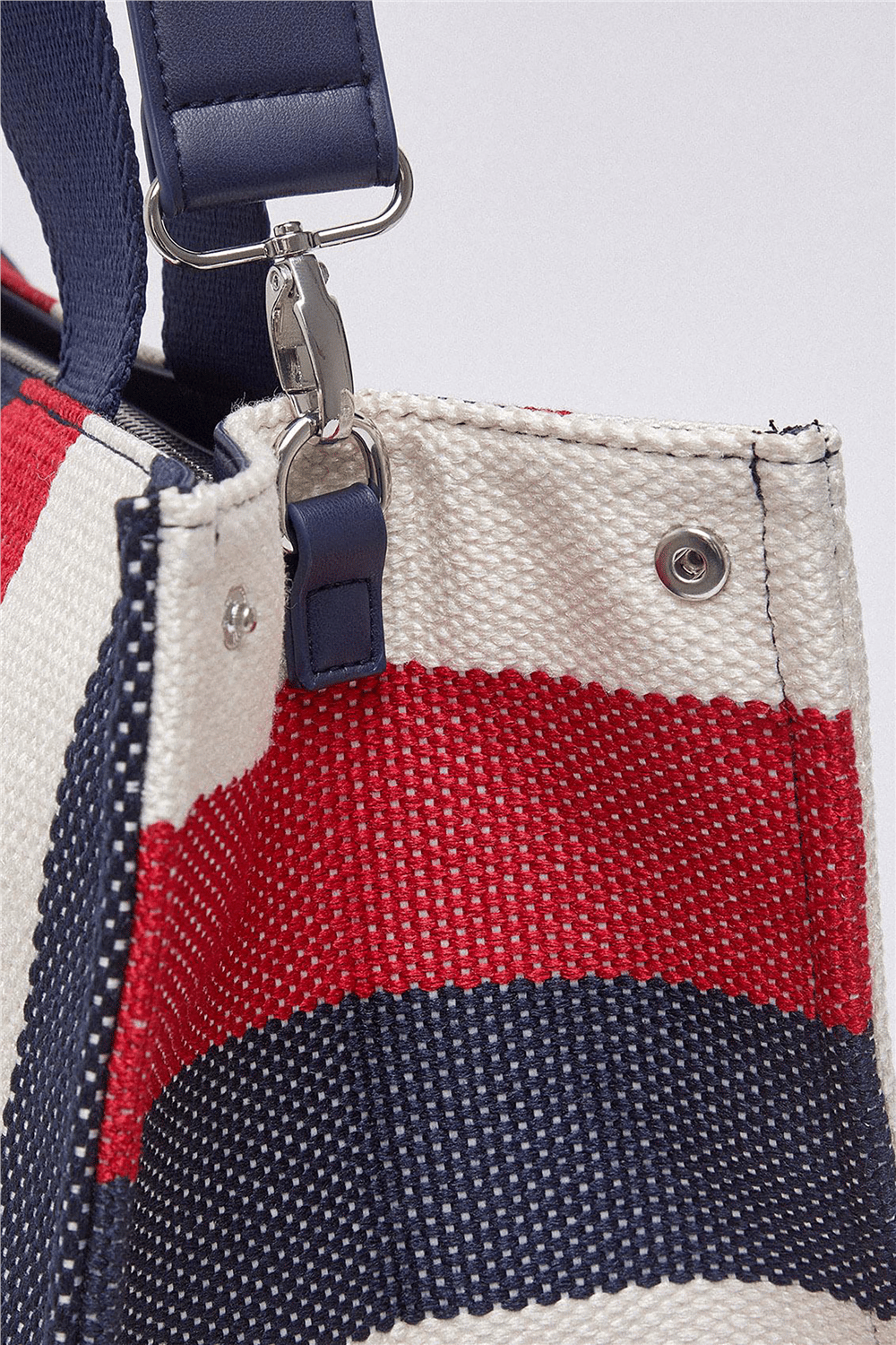 Liu Jo L Tote Striped Canvas Kadın Omuz Çantası