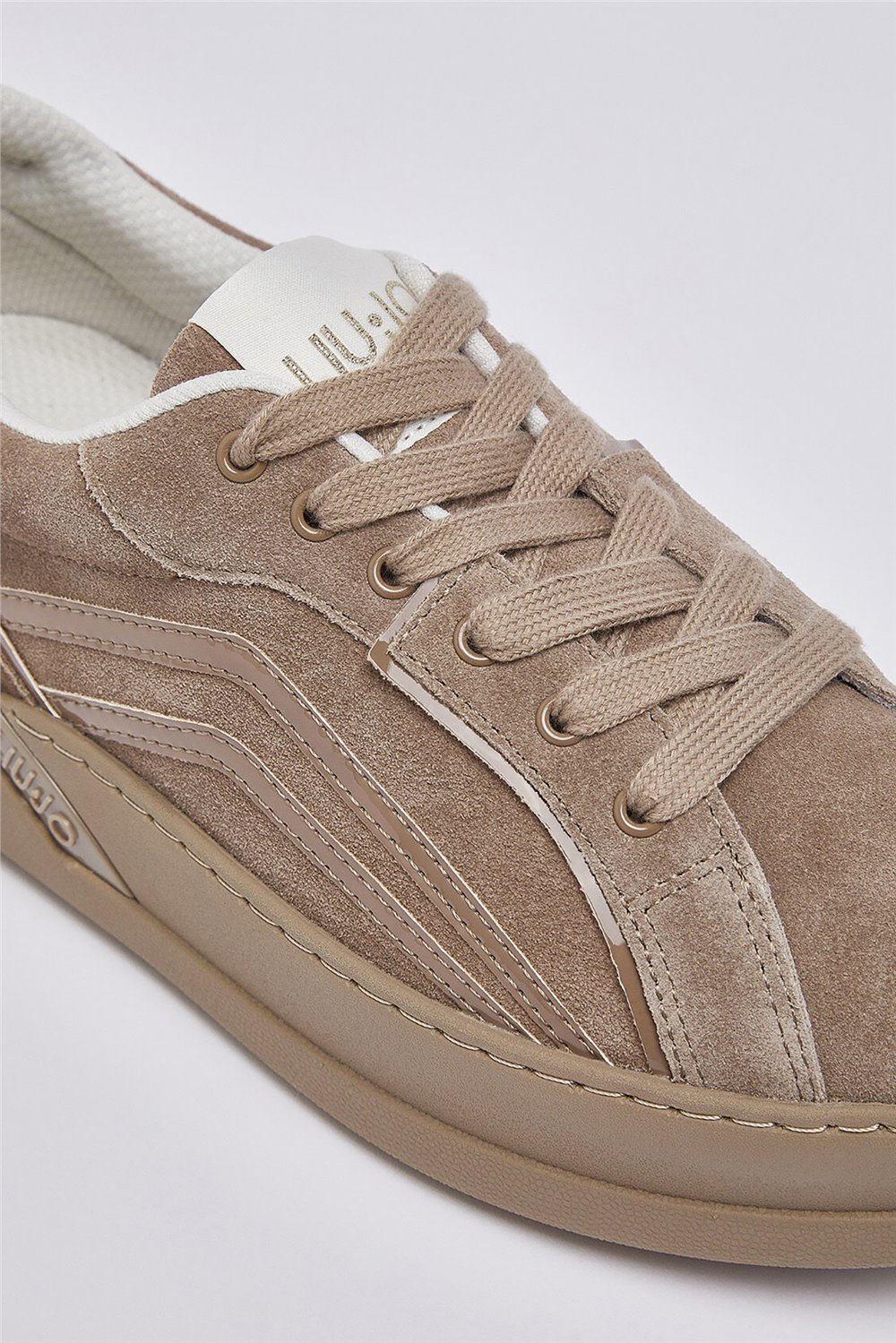 Liu Jo Lena 02 - Sneaker Cow Suede/Patent Moka Kadın Sneaker